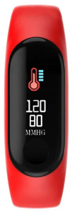 Фитнес-трекер Smarterra FitMaster Color TFT черный/красный (SMFT-C01R)