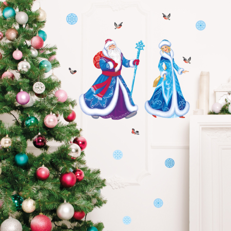 Наклейки декоративные Декоретто NL 5002 В гостях у Деда Мороза и Снегурочки