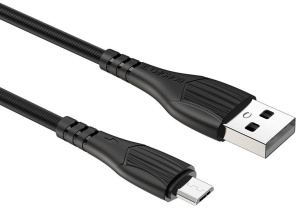 Кабель USB 2.0 A вилка - microUSB 1 м Borofone BX37 (Black)