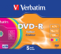 DVD-R VERBATIM 4.7Gb 16x Slim Color (43557) 1шт