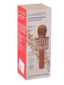 Микрофон вокальный Bluetooth LUAZON HOME LZZ-70 розовый