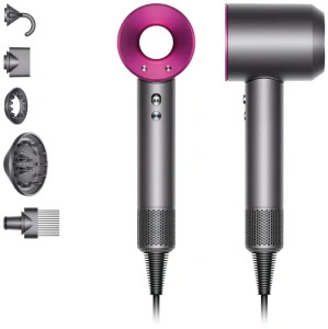 Фен Hair Dryer, проф., 5 магнит. насадок, розовый (HD15)