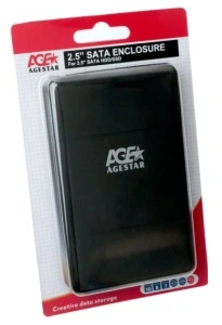 Внешний корпус AgeStar 3UBCP3 SATA пластик черный 2.5"