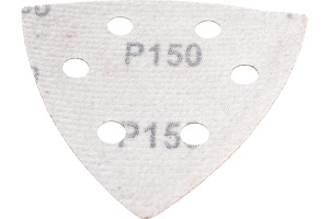 Треугольник шлифовальный MATRIX с липучкой, 93 мм Р 150, 5 шт.(73863)