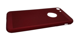 Бампер Apple iPhone 7 ZIBELINO Plastic c перфорацией Красный