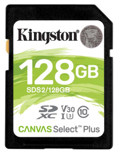 Карта SD 128 GB Kingston SDS2/128GB Canvas Select Plus Class10