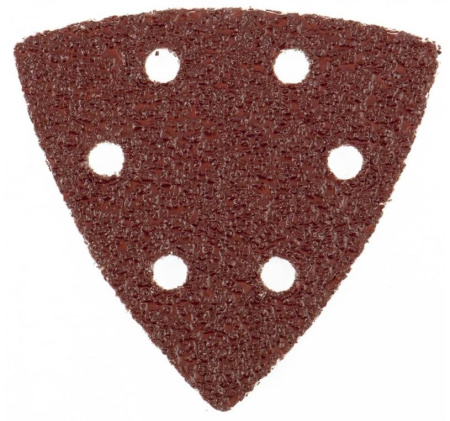 Треугольник шлифовальный MATRIX с липучкой, 93 мм Р 120, 5 шт.(73862)