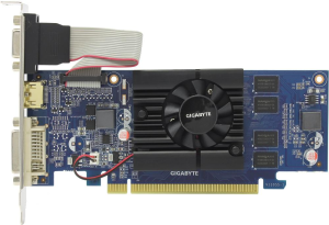 Видеокарта Gigabyte PCI-E NV GV-N210D3-1GI GF210 1024Mb DDR3 64bit 590/1405 HDMI+DVI-I+CRT RTL