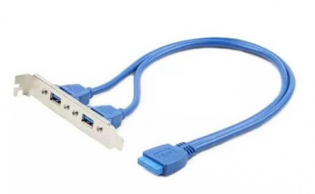 Контроллер USB 3.0 планка-кабель Gembird 2xUSB 3.0/20pin