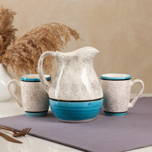 Набор посуды "Персия", керамика, синий, 3 пр.(9285191)