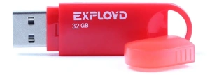 Карта USB2.0 32 GB EXPLOYD 570 красный