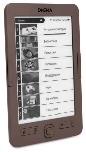 Книга электронная DIGMA E60C коричневый