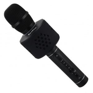 Микрофон вокальный Bluetooth TESLER KM-50B караоке черный