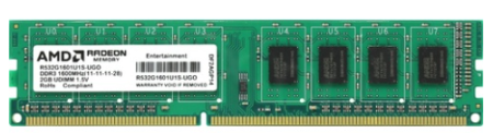 Память DDR3 2048Mb 1600MHz AMD R532G1601U1S-UGO OEM PC3-12800 CL11 DIMM 240-pin 1.5В