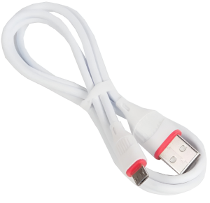 Кабель USB 2.0 A вилка - microUSB 1 м Borofone BX17 (White)