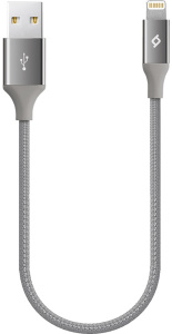 Кабель USB 2.0 A вилка - 8pin 0.3 м TFN (2DK28UG) серый космос