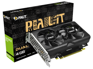Видеокарта Palit PCI-E PA-GTX1630 DUAL 4G NV GTX1630 4096Mb 64 GDDR6 1740/12000/HDMIx1/DPx2/HDCP Ret NE6163001BG6-1175D