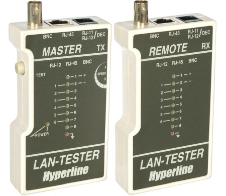 Тестер LAN-TESTER LT-100 {BNC/RJ-45/RJ-12/Dec RJ-11}