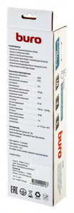 Фильтр сетевой Buro 600SH-16-5-W 5м (6 розеток) белый