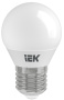Лампочка E27 светодиод. IEK 9Вт(810Lm) шар 4000К LLE-G45-9-230-40-E27