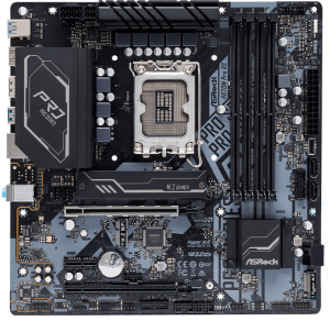 М/П SOC-1700 Asrock H670M PRO RS 4xDDR4 mATX AC`97 8ch(7.1) GbLAN RAID+VGA+