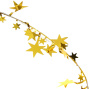 Электрогирлянда  на батарейках СНОУ БУМ "Золотые звезды" 5м (384-304) 50LED, шампань, пост.свеч, 3хАА