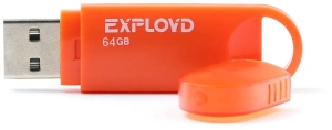 Карта USB2.0 64 GB EXPLOYD 570 оранжевый