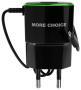 СЗУ More choice 1USB 1.0A microUSB NC40m (Black Green)