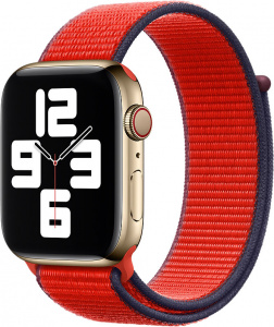 Ремешок нейлоновый для Apple Watch 42/44 мм ZIBELINO красный