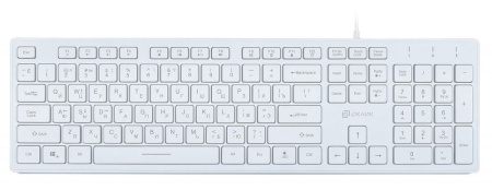 Клавиатура Oklick 550ML белый USB