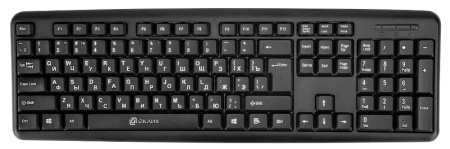 Клавиатура Oklick 180M черный PS/2
