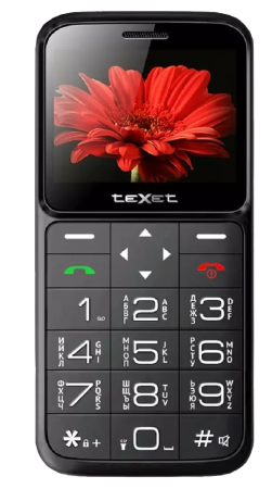 Сотовый телефон TEXET TM-B226 черно-красный