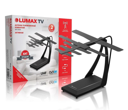 Антенна комнатная Lumax DA1203A активная