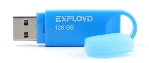 Карта USB2.0 128 GB EXPLOYD 570 синий