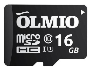 Карта micro-SD 16 GB Olmio Class 10 UHS-I без адаптера