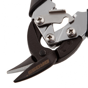 Ножницы GROSS Piranha мини по жести прямой и левый рез, 185 мм (78359)