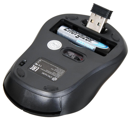 Мышь Oklick 415MW черный оптическая (1600dpi) беспроводная USB (3but)