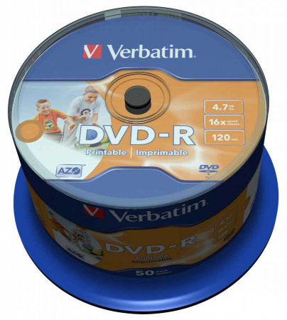 DVD-R VERBATIM 4,7Gb/16x bulk Printable