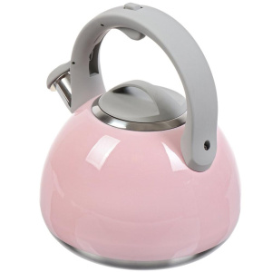Чайник со свистком Daniks M-083P розовый 2,7л