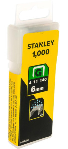 Скобы для степлера STANLEY 1-TRA704T 6мм тип "G"