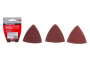 Треугольник шлифовальный MATRIX с липучкой, 93 мм Р 400, 5 шт.(73868)