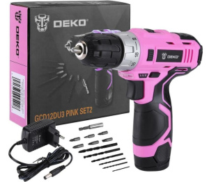 Шуруповерт DEKO GCD12DU3 PINK SET2