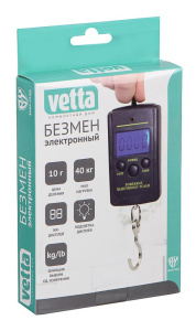 Безмен электронный VETTA 40кг (487-026)